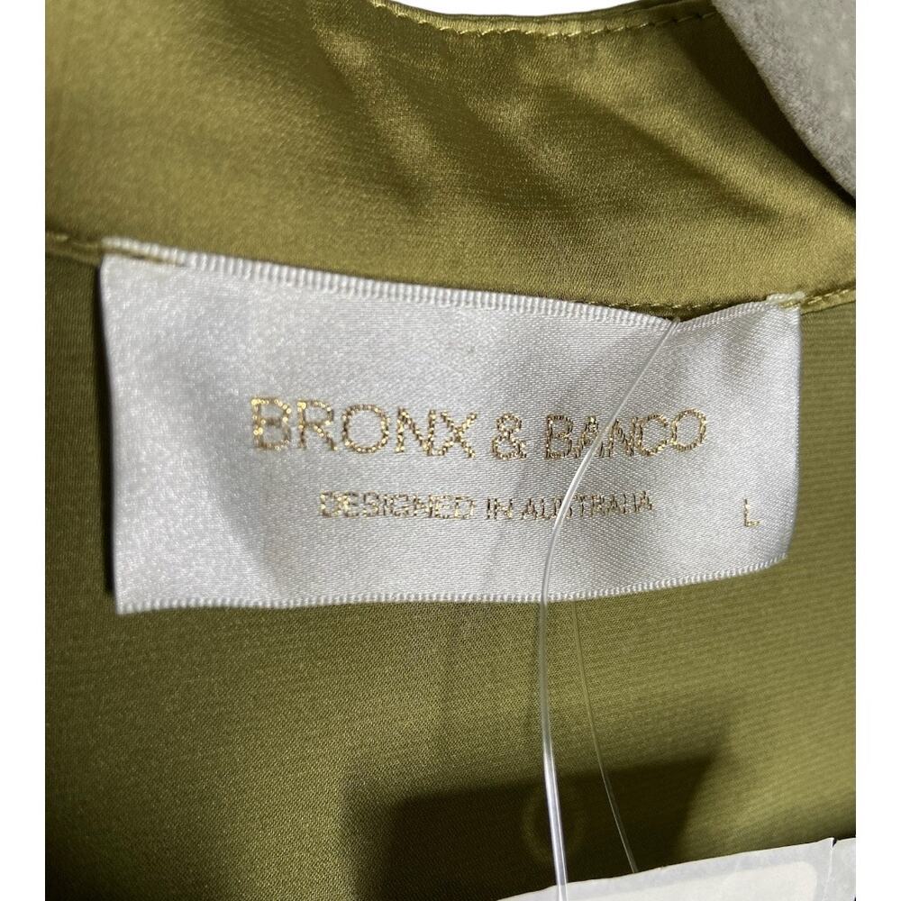Bronx and Banco Gigi Coffee Jumpsuit Long Sleeve Party Evening Statement L - Picture 12 of 16